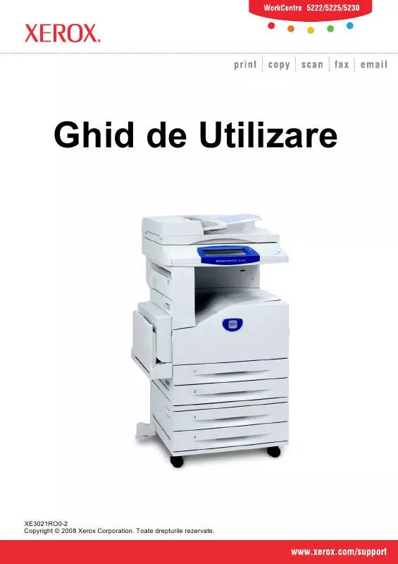 Mode d'emploi XEROX WORKCENTRE 5230