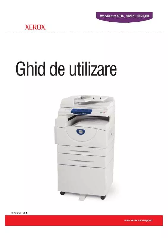 Mode d'emploi XEROX WORKCENTRE 5020