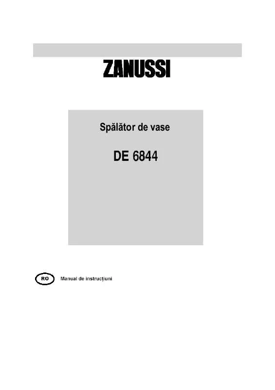 Mode d'emploi ZANUSSI DE6844