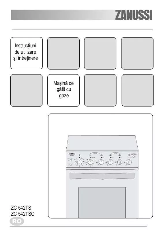 Mode d'emploi ZANUSSI MGG ZC542TS