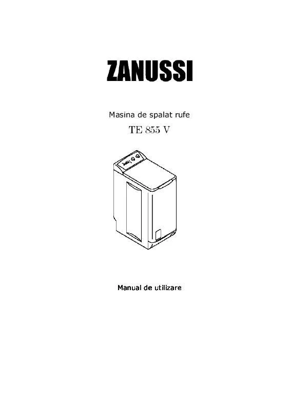 Mode d'emploi ZANUSSI TE855V