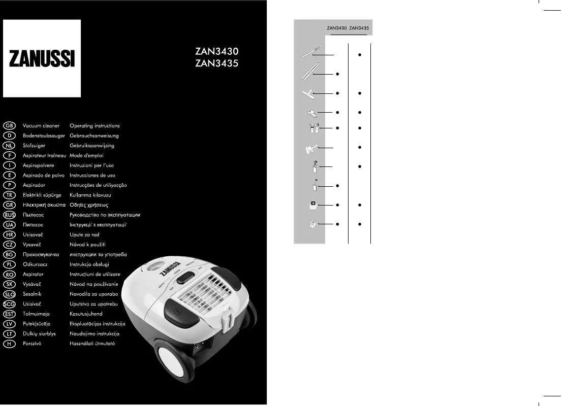 Mode d'emploi ZANUSSI ZAN3430