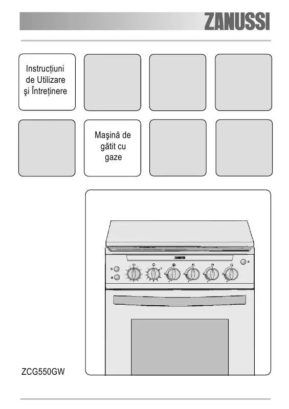 Mode d'emploi ZANUSSI ZCG550GW