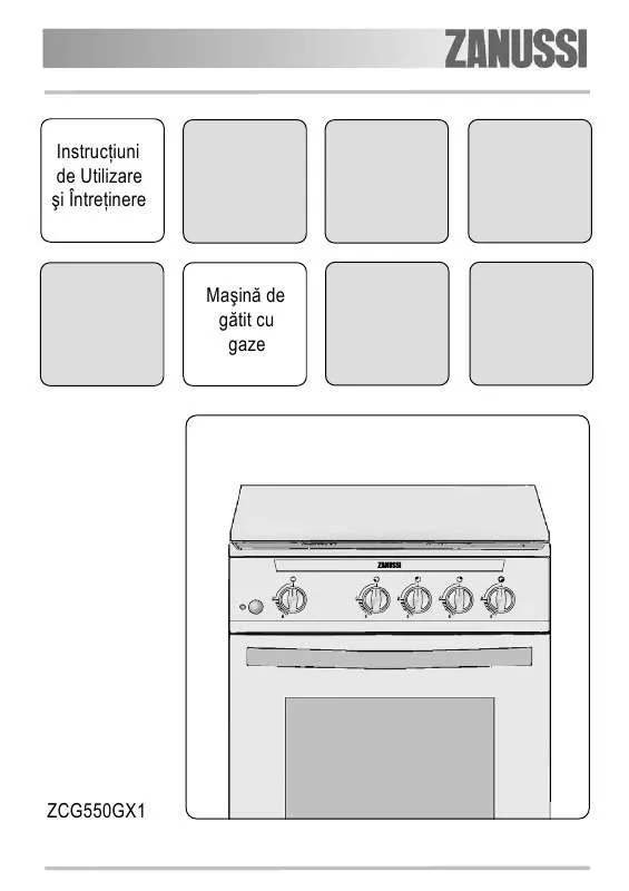 Mode d'emploi ZANUSSI ZCG550GX1