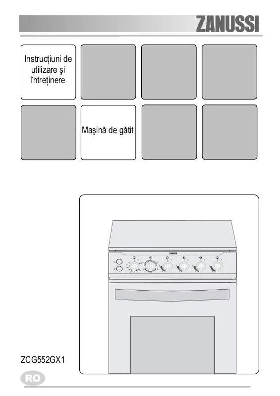 Mode d'emploi ZANUSSI ZCG552GX1