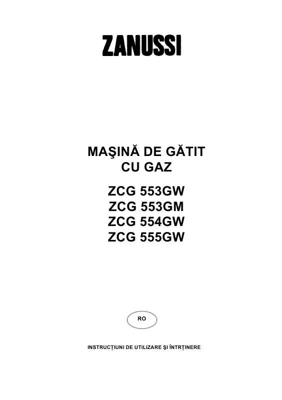 Mode d'emploi ZANUSSI ZCG553GM