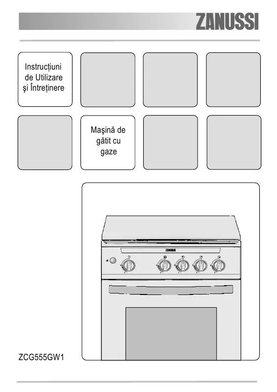 Mode d'emploi ZANUSSI ZCG555GW1