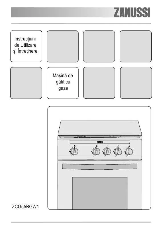 Mode d'emploi ZANUSSI ZCG55BGW1