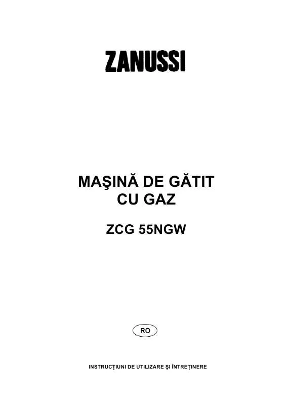 Mode d'emploi ZANUSSI ZCG55NGW