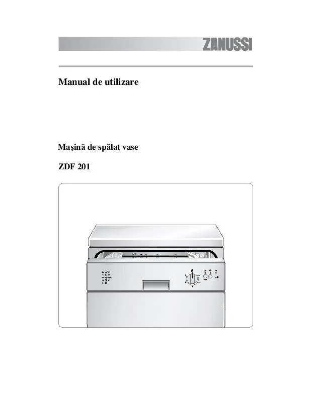 Mode d'emploi ZANUSSI ZDF201