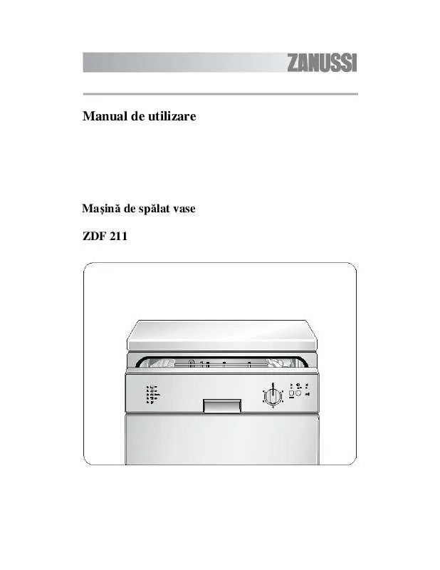 Mode d'emploi ZANUSSI ZDF211