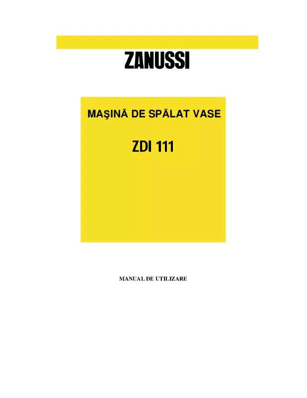 Mode d'emploi ZANUSSI ZDI111X