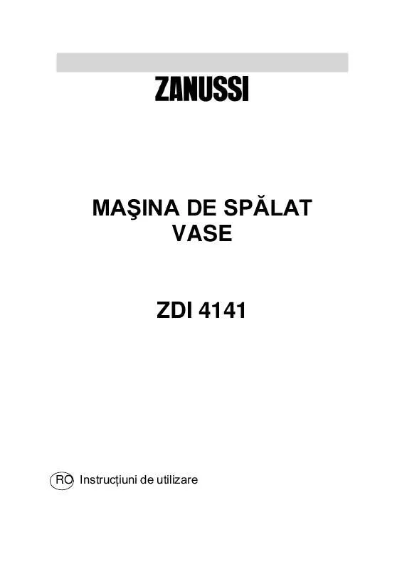 Mode d'emploi ZANUSSI ZDI4141X