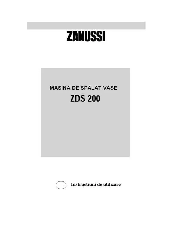 Mode d'emploi ZANUSSI ZDS200