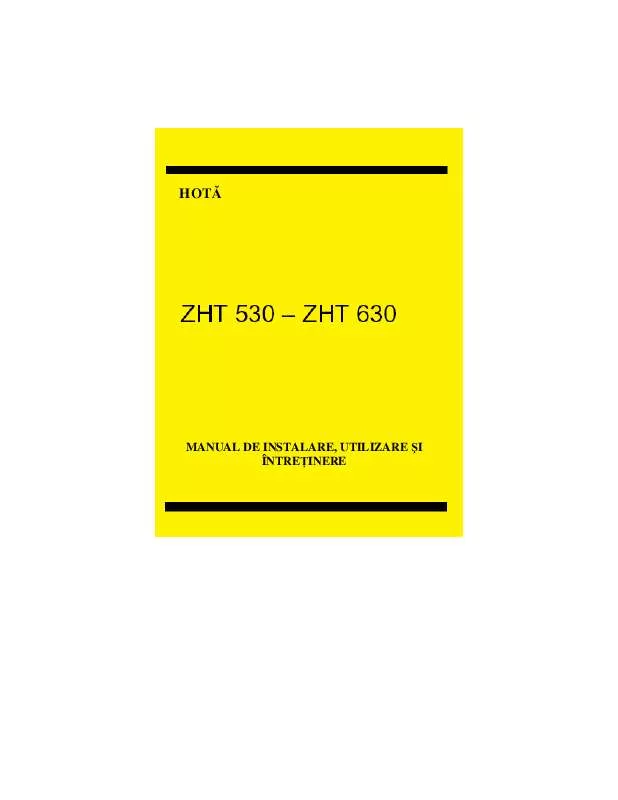 Mode d'emploi ZANUSSI ZHT530W