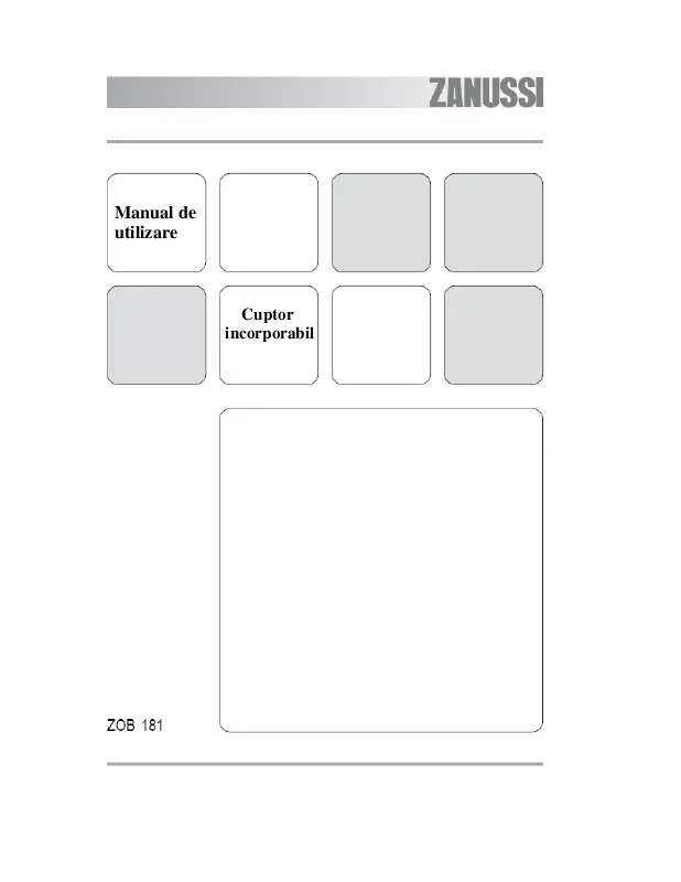 Mode d'emploi ZANUSSI ZOB181NC