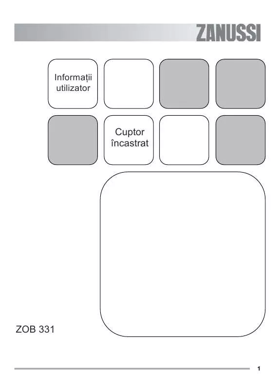 Mode d'emploi ZANUSSI ZOB331X