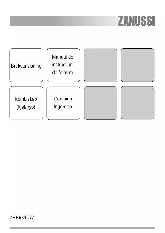 Mode d'emploi ZANUSSI ZRB634DW