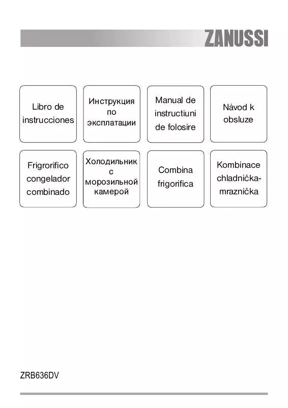 Mode d'emploi ZANUSSI ZRB636DW