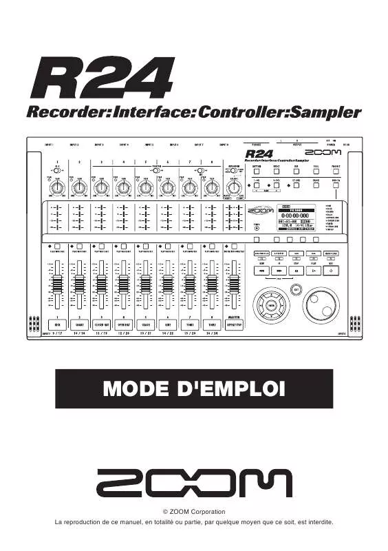 Mode d'emploi ZOOM R24_F